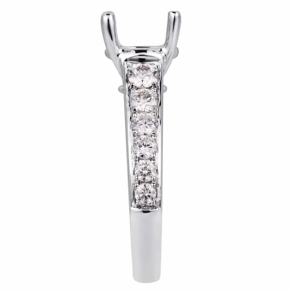 Modern feminine design sparkling white gold engagement ring with .70ctw diamonds KR08340XD200A, Side edge
