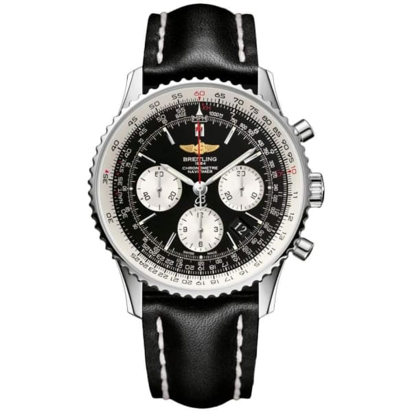 Breitling, Navitimer Automatic Chronograph Black Dial Mens Watch, Ref. # BTAB012012 BB01BKLT 