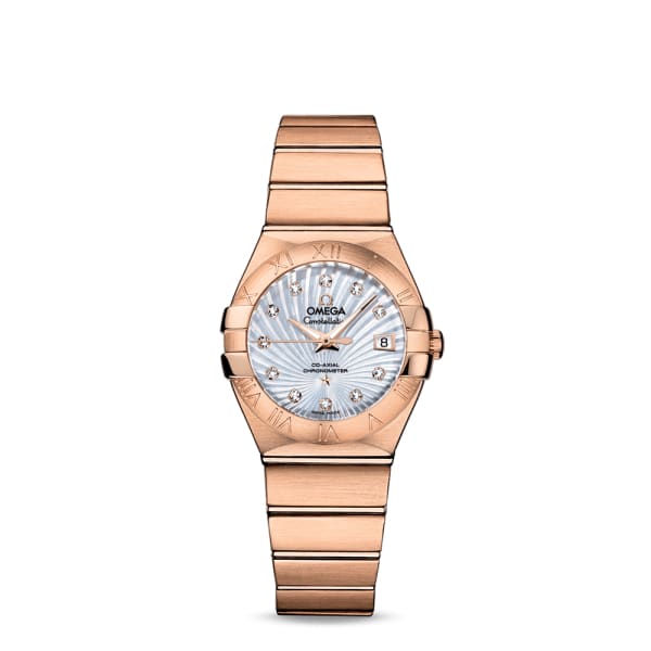 Omega constellation rose gold best sale ladies watch