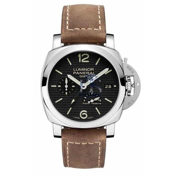Panerai, Luminor 1950 Power Reserve Automatic Black Dial Brown Leather Men's Watch, Ref. # Pam00537