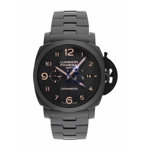Panerai Luminor 1950 Tuttonero GMT Black Dial Black Ceramic Men's Watch PAM00438