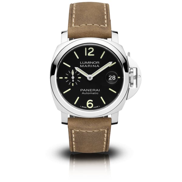 Panerai, Luminor - 40mm, Aisi 316l Polished Stainless Steel Case, Black dial Watch, Ref. # Pam01048