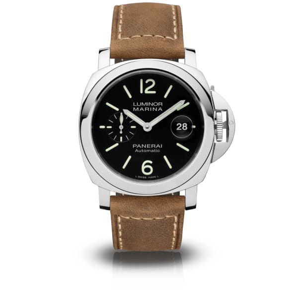 Panerai, Luminor - 44mm, Aisi 316l Polished Stainless Steel Case, Black dial Watch, Ref. # Pam01104
