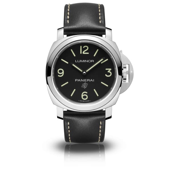 Panerai, Luminor Base Logo - 44mm, Aisi 316l Brushed Steel Case, Black dial Watch, Ref. # Pam00773
