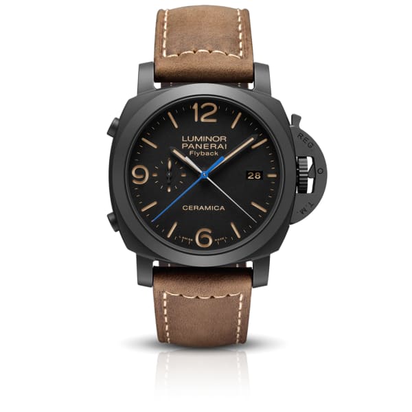 Panerai PAM00580 Luminor 1950 3 Days Chrono Flyback Automatic Ceramica 44mm Black Dial Men s Watch