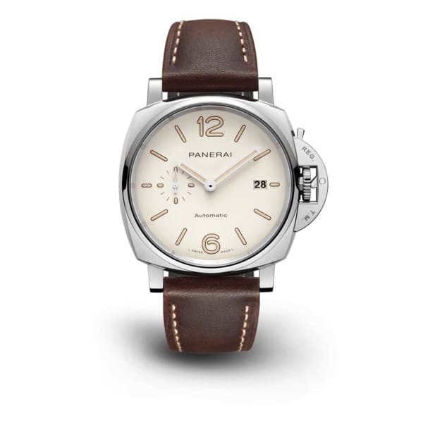 Panerai, Luminor Due - 38mm, Aisi 316l Polished Steel Case, White dial Watch, Ref. # Pam01046