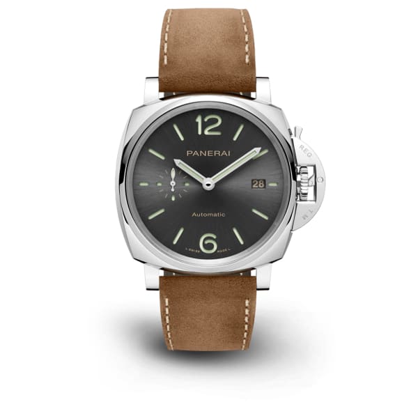 Panerai, Luminor Due - 42mm, Aisi 316l Polished Steel Case, Sun-brushed Anthracite dial Watch, Ref. # Pam00904