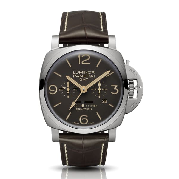 Panerai, Luminor Equation Of Time - 47mm, Brushed Titanium Case, Brown dial Watch, Ref. # Pam00656