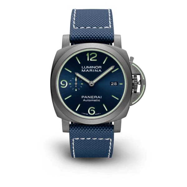 Panerai Luminor Marina 44mm Blue sun brushed dial PAM01117