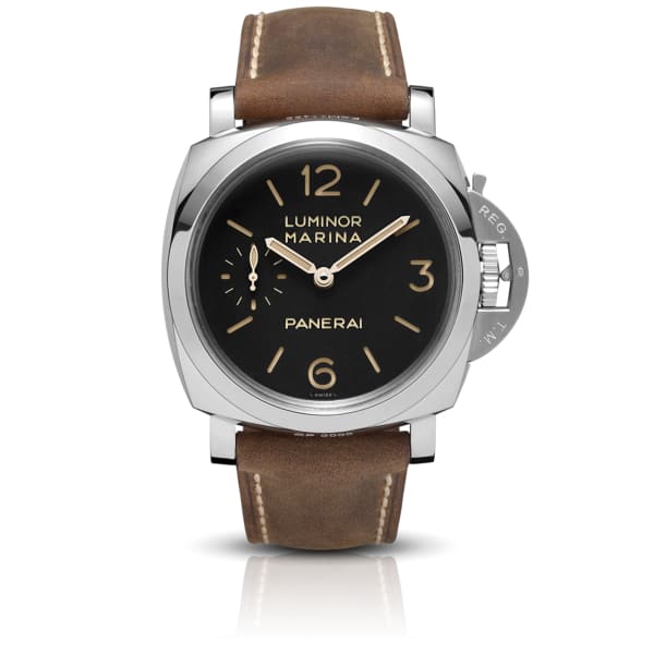 Panerai, Luminor Marina - 47mm, Aisi 316l Polished Steel Case, Black dial Watch, Ref. # Pam00422