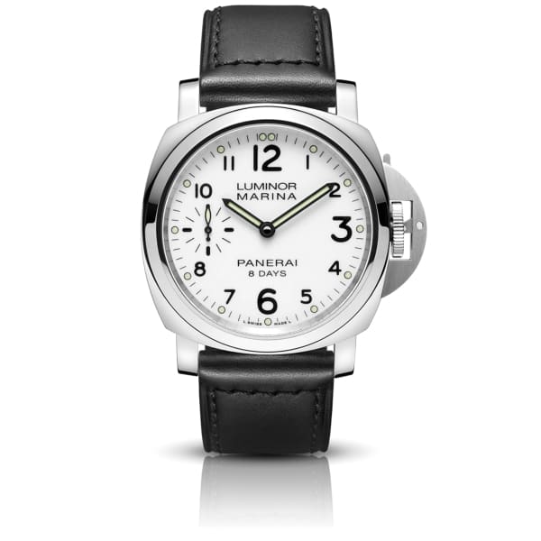 Panerai Luminor Marina 8 Days Acciaio 44mm White dial PAM00563