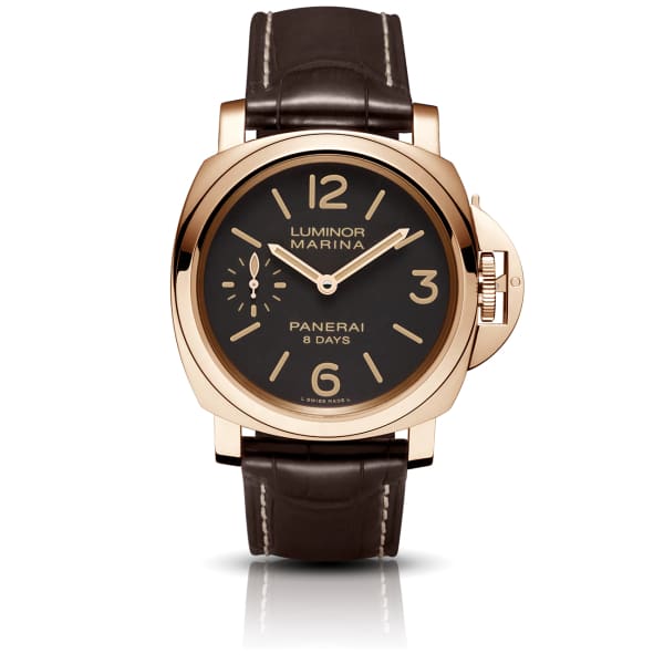 Panerai Luminor Marina 8 Days Oro Rosso 44mm Brown dial PAM00511