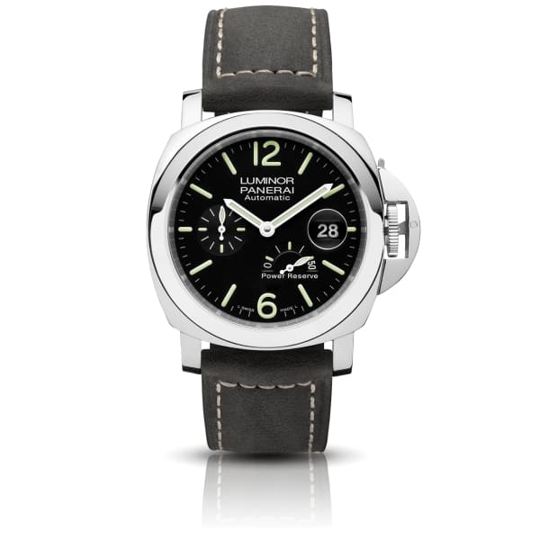 Panerai Luminor Power Reserve Automatic Acciaio 44mm Black Dial Men s Watch PAM01090