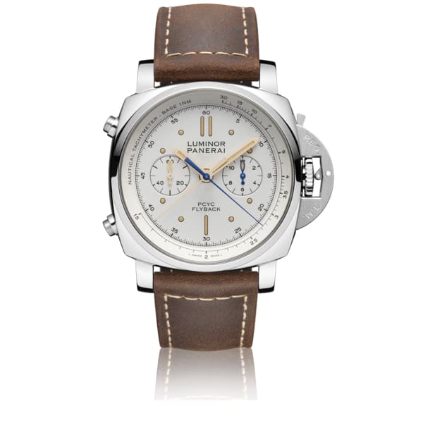 Panerai, Luminor Yachts Challenge - 44mm, Aisi 316l Brushed Steel Case, Ivory-colored dial Watch, Ref. # Pam00654