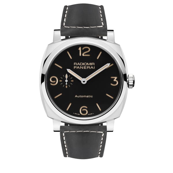 Panerai, Radiomir 1940 3 Days Automatic Acciaio - 42mm, Aisi 316l Polished Steel, Black  dial Watch, Ref. # Pam00620