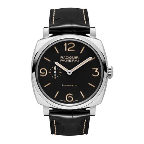 Panerai, Radiomir 1940 Automatic Black Dial Black Leather Men's Watch, Ref. # Pam00572