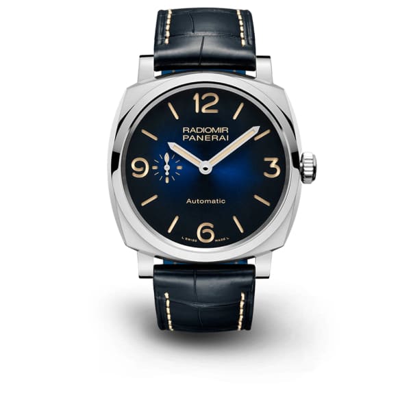 Panerai, Radiomir - 42mm, Aisi 316l Polished Steel, Sun-brushed Blue dial Watch, Ref. # Pam00933