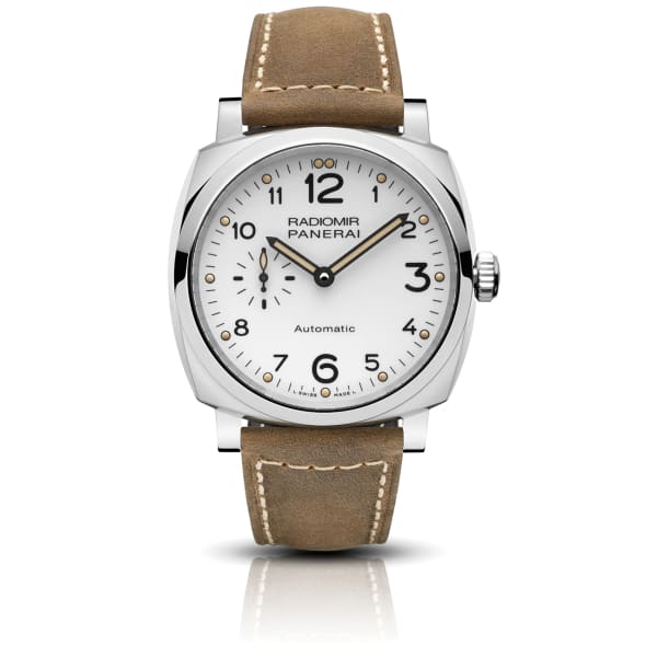 Panerai, Radiomir - 42mm, Aisi 316l Polished Steel, White dial Watch, Ref. # Pam00655