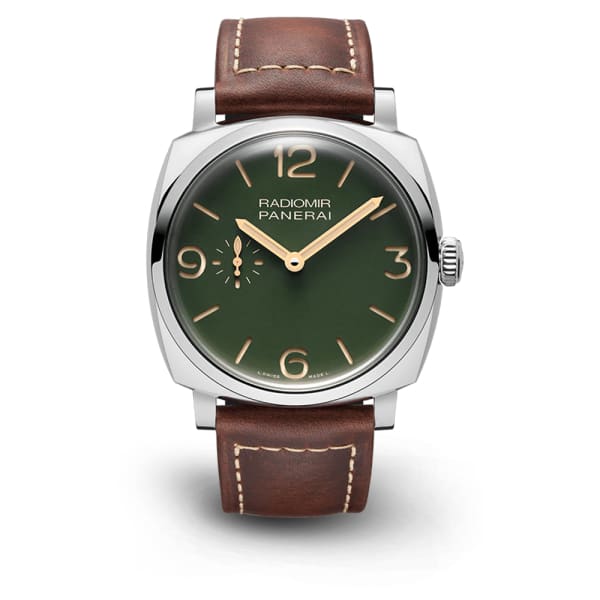 Panerai, Radiomir - 45mm, Polished Steel, Military Green Dial Watch, Ref. # Pam00995