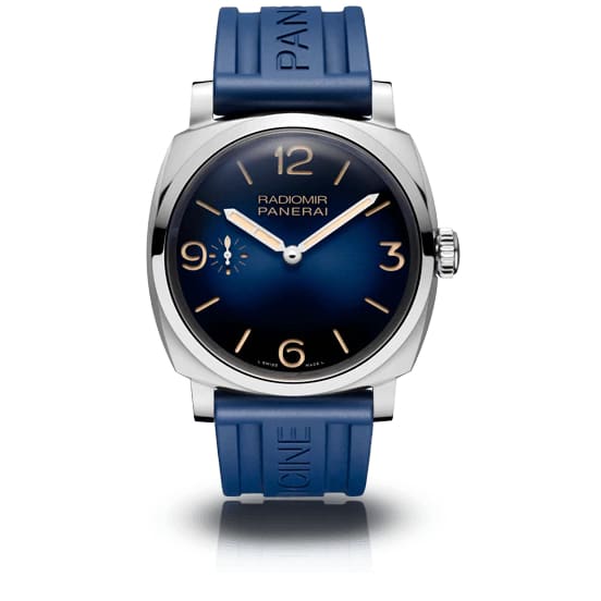 Panerai, Radiomir - 47mm, Aisi 316l Polished Steel, Sun-brushed Blue dial Watch, Ref. # Pam00932