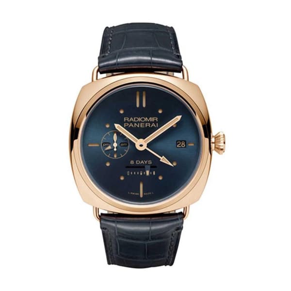 Panerai Radiomir 8 Days GMT Oro Rosso Mechanical Blue Dial PAM00538