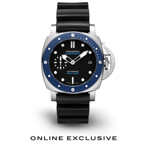 Panerai Submersible Azzurro 42mm Matte black dial PAM01209