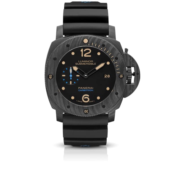 Panerai, Submersible Carbotech™ - 47mm, Black Carbotech And Titanium, Black dial Watch, Ref. # Pam00616