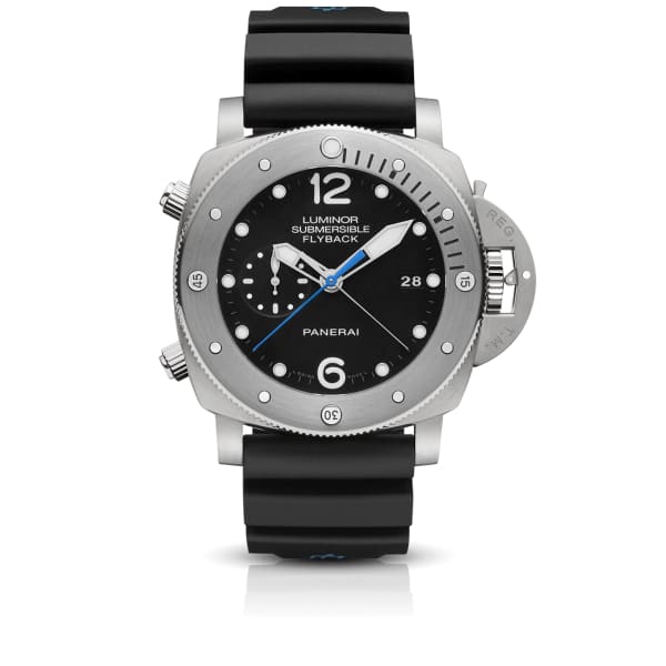 Panerai, Submersible Chrono - 47mm, Brushed Titanium, Black dial Watch, Ref. # Pam00614
