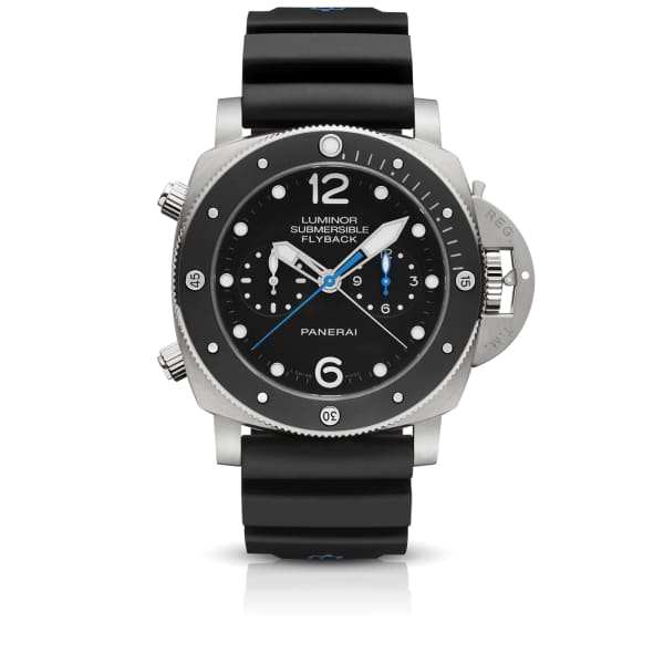 Panerai, Submersible Chrono - 47mm, Brushed Titanium, Black dial Watch, Ref. # Pam00615