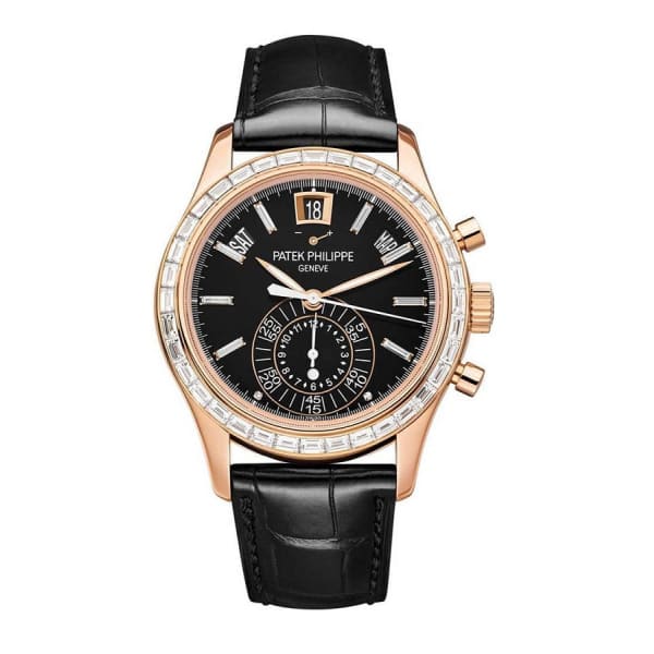 Patek Philippe, Complications Chronograph Annual Calendar Automatic Gold Diamond Men's 18k Rose gold Watch 5961R-010