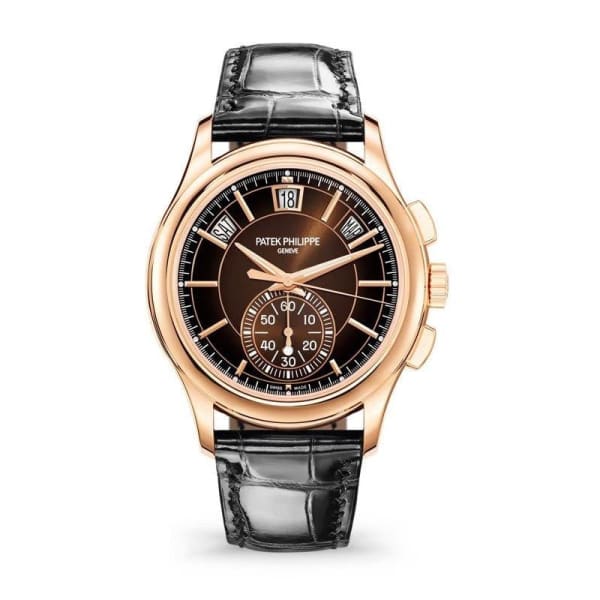 Patek Philippe, Complications 18k Rose Gold 5905R-001 with Brown Sunburst dial Watch