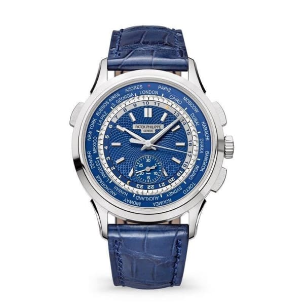 Patek Philippe, Complications 18k White Gold 5930G-010 with Blue dial Watch