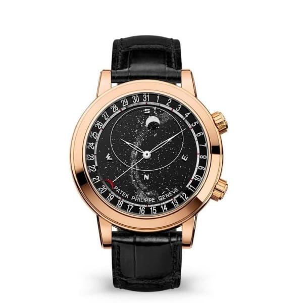 Patek Philippe, Grand Complications 18k Rose Gold 6102R-001 with Black Sapphire-Crystal Disks for Sky Watch