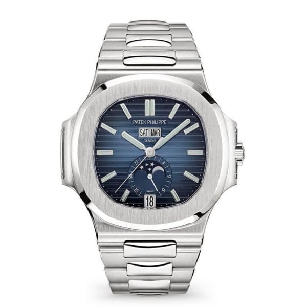 Patek Philippe, Nautilus Annual Calendar 40.5 mm | Stainless Steel bracelet | Black Gradated dial | Men's Watch 5726-1A-014