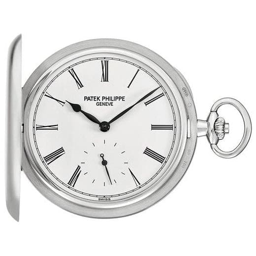 Patek Philippe, Pocket Watch 18k White Gold 980G-001 with White Lacquered dial