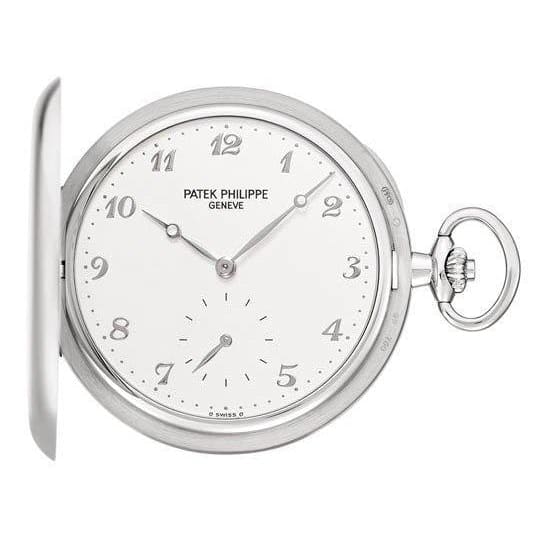 Patek Philippe, Pocket Watch 18k White Gold 980G-010 with Silvery Opaline dial