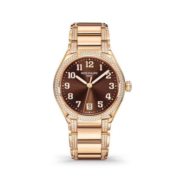 Patek Philippe, Twenty4 18k Rose Gold 7300-1201R-010 with Brown Sunburst dial Watch