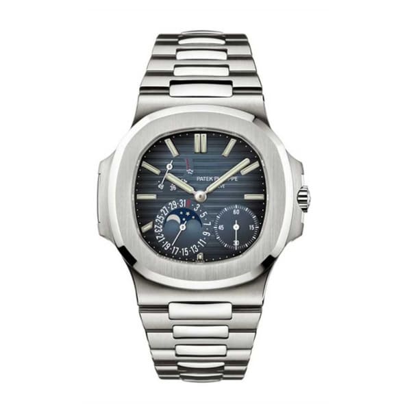 Patek Philippe, Nautilus Moonphase 40 mm | Stainless Steel bracelet | Black-blue dial | Men's Watch 5712/1A-001