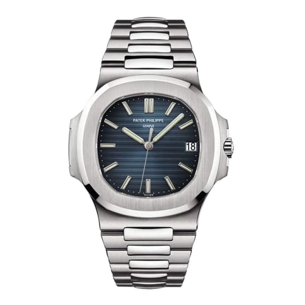 Patek Philippe, Nautilus 40 mm | Stainless steel bracelet | Black-blue dial | Men's Watch 5711/1A-010