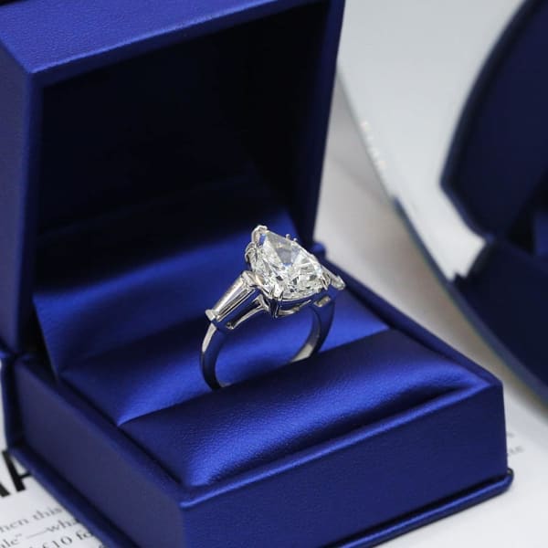 Platinum Engagement Diamond Ring featured with 5.59ct TCW ENG-75003, Profile 