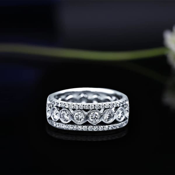 Platinum Eternity band features 2.15ct of Total Diamonds BA-13750, Main view
