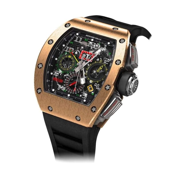 RICHARD MILLE RM 11-02 Automatic Flyback Chronograph Dual Time Zone Rose Gold