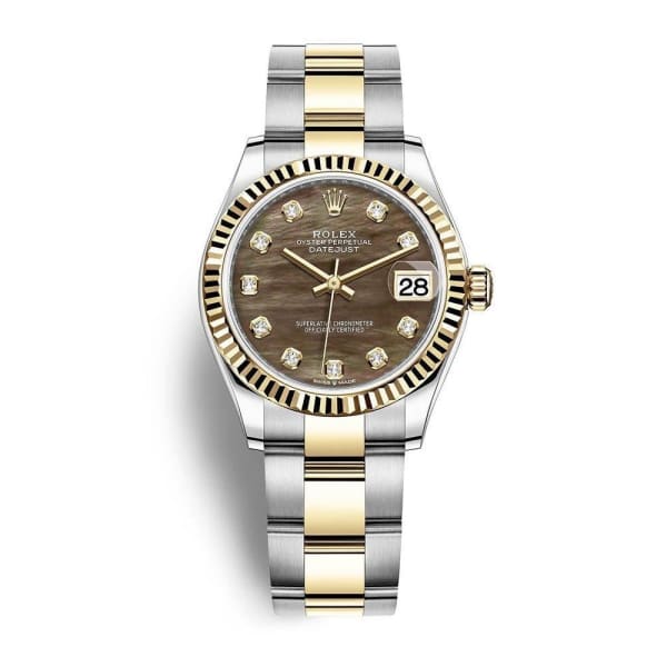 Rolex Datejust 31mm Ref 278273 0023 Black Mother of Pearl Diamond