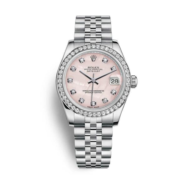 Rolex, Datejust 31 Watch, Pink mother-of-pearl dial, 178384-0047