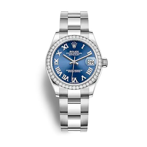 Rolex Datejust 278384rbr-0038 | Blue Dial & Diamond Bezel