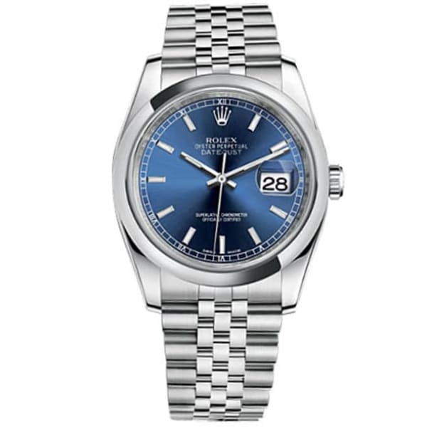 Rolex, Datejust Blue Index Dial Jubilee Bracelet Mens Watch 116200BLSJ