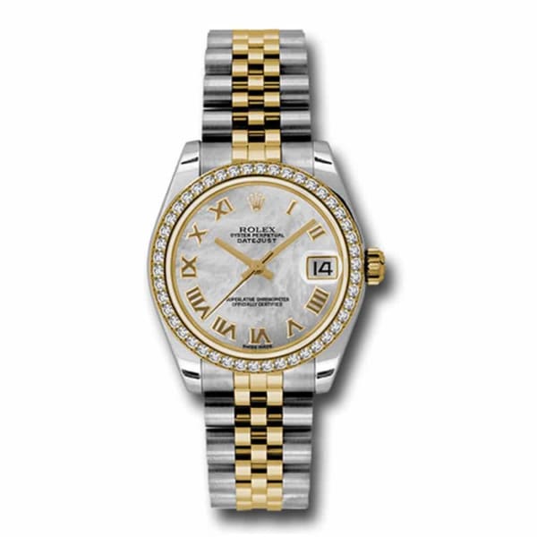 Rolex, Datejust, with diamonds, 31mm Pearl dial, Stainless steel and 18k Yellow gold Jubilee Watch, Ref. # 178383 mrj