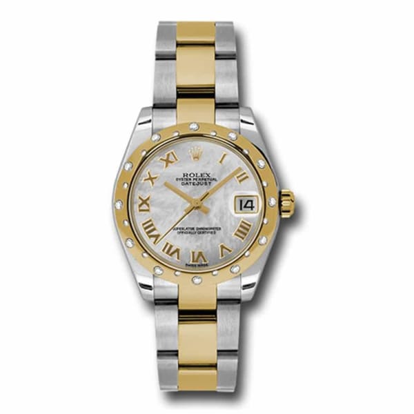 Rolex, Datejust, with diamonds, 31mm Pearl dial, Stainless steel and 18k Yellow gold Oyster Watch, Ref. # 178343 mro