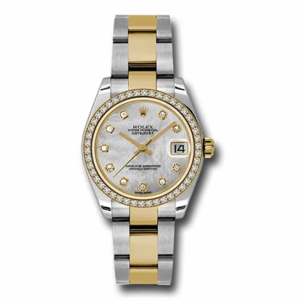 Rolex, Datejust, with diamonds, 31mm Pearl dial, Stainless steel and 18k Yellow gold Oyster Watch, Ref. # 178383 mdo