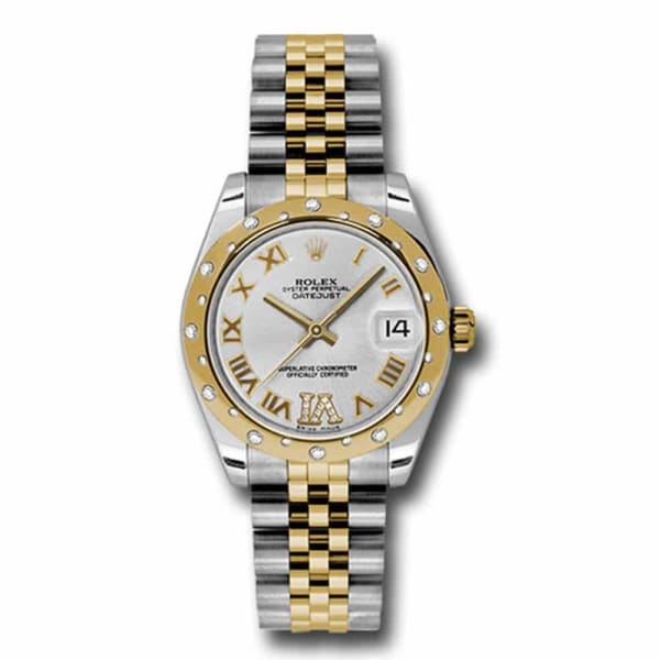 Rolex, Datejust, with diamonds, 31mm Silver dial, Stainless steel and 18k Yellow gold Jubilee Watch, Ref. # 178343 sdrj